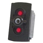 Pros 10418278 On-On Черный  Red (12V DC) Single Pole 