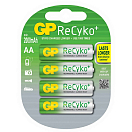 Купить Gp 38426 Recyko+ R6 AA 2000mAh Аккумуляторная батарея 4 единицы Зеленый Green / White 7ft.ru в интернет магазине Семь Футов
