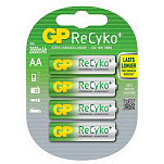 Gp 38426 Recyko+ R6 AA 2000mAh Аккумуляторная батарея 4 единицы Зеленый Green / White