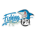 Hotspot design 011003499 Fishing Mania Наклейки  White / Light Blue / Grey / Black 16.5 x 9 cm