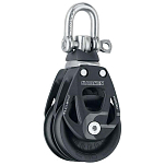 Harken 6269 60 mm Element Двойной поворотный блок Серебристый Black / Silver