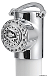 Палубный душ Classic EVO настенного монтажа с кнопочной лейкой Mizar со шлангом 2,5 м и хромированной крышкой, Osculati 15.250.09