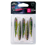 Fox rage NSC032 Slick Shad Ultra UV 70 Mm Многоцветный Lemon Tiger