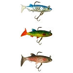 Wizard 86916-393 Мягкий приманка Swimbait Paddle Long 76 mm Green Redtiger