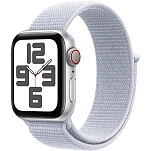 Apple MXGE3QL/A  Watch SE GPS + Cellular 40mm Sport Loop Серебристый Silver Aluminium / Blue Cloud