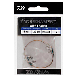 Daiwa 15512005 Tournament Wire Leader 30 Cm Линия Красный Red 5 Kg-Blue Sleeve 