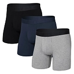 SAXX Underwear sxpp3c.gkb.m трусы-боксёры Droptemp Cooling 3 Единицы Dk Grey Hthr / Dark Ink / Blk 20x10x4