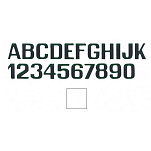 International letterfix 5959015S S Письмо S тикеры Белая White 200 mm 