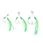 Blue crab BCASSISTDOUBLE3/0-GRN-OS Assist hook Slow Jig 2 Единицы Зеленый Green 3/0