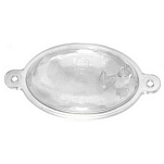 ZunZun 064450 Овальный поплавок Серебристый Clear 30 x 45 mm 