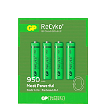 Gp batteries 120100AAAHCC4 ReCyko+NiMH Перезаряжаемый ААА 950mAh Аккумуляторы Зеленый