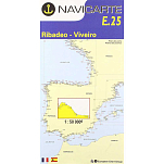 Navicarte 105121225 E25 R-12 Морские карты Рибадео-Виверо
