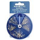 Купить Kinetic F670-102-275 Barral Набор Snap Swivel Золотистый Gold 7ft.ru в интернет магазине Семь Футов