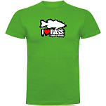 Kruskis CA65500683K037 Футболка с коротким рукавом I Love Bass Зеленый Green 3XL