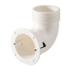 Plastimo P67910 EZ Air Локтевой соединитель Бесцветный White 80 mm