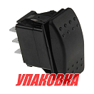 Переключатель трехпозиционный (ON)-OFF-(ON) 12 В/20А 6Р без фиксации (упаковка из 100 шт.) Marine Rocket 4620136052887_pkg_100