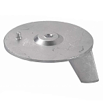 Tecnoseal 2626401A Yamaha 20-25-30-40-50HP Анод из алюминиевого ребра  Silver 91.5 x 55 mm 