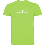 Kruskis CA65500428S175 Футболка с коротким рукавом Fishing Heartbeat Зеленый Light Green XL