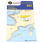 Plastimo 105120503 Toulon-Cavalaire-Hyères Islands Морская карта Blue / White