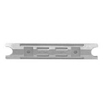 Super marine ANOAH275 Yamaha 60-100CV Кормовой кронштейн. алюминиевый анод Серебристый Grey 203 x 36 x 17 mm
