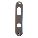 Olcese ricci 5050054 Запорная пластина из хромированной латуни Серебристый Silver 120 x 25 mm 