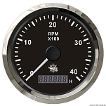Revolution counter 0-4000 RPM black/glossy, 27.326.02