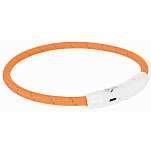 Trixie 12703 USB Flash Light Воротник Оранжевый Orange XS–S