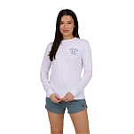 Salty crew 20135566w-wht-xl Футболка с длинным рукавом от высыпаний Night bite sun White 30x25x2