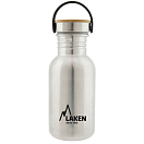 Купить Laken BSB50 Basic 500ml Крышка из нержавеющей стали и бамбука Серебристый Silver 7ft.ru в интернет магазине Семь Футов