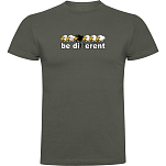 Kruskis CA65500438K173 Футболка с коротким рукавом Be Different Fish Зеленый Dark Army Green XL