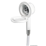 Палубный душ Classic Evo с лейкой Mizar шлангом 4м из ПВХ и крышкой из белого пластика вертикального монтажа, Osculati 15.250.04