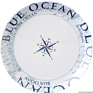 Купить Тарелка мелкая противоскользящая Blue Ocean 25 см, Osculati 48.431.10 7ft.ru в интернет магазине Семь Футов