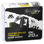 Mikado AMC-CBP30M/G Coated Premium Плетеная леска 10 м Зеленый Moss Green 30 Lbs 