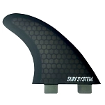 Surf system ssfgtsl киль Fiberglass thruster fcs l Smoke 30x40x15
