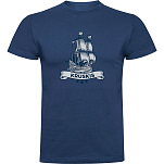 Kruskis CA65500686C051 Футболка с коротким рукавом Ship Голубой Denim Blue 3XL
