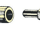 Copper connecting joint f. steering gear, straight, 45.028.18