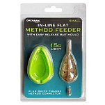Drennan TFFFBS15 Flat Y Mould S Кормушка фидерная прикормочная Зеленый 15 g