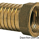 Cast brass female hose adaptor 11/4 x 38 mm, 17.199.22