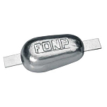 Plastimo 39338 Половина яйца Zinc Анод Серебристый 2.2 kg 