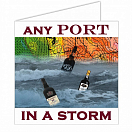Купить Открытка "Any port in a storm" Nauticalia 3340 150x150мм 7ft.ru в интернет магазине Семь Футов