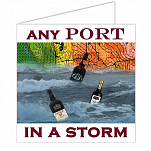 Открытка "Any port in a storm" Nauticalia 3340 150x150мм