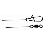Mustad MWL0069 Wolfram Lure Trace DuoLock Лидер 20 См Серебристый Black 20 Lbs 