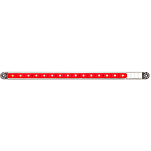 Seachoice 50-53003 Тонкая линия Led Свет Красный Red 0.75 x 1 x 20.5´´