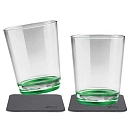 Купить Silwy S025-0504-2 чашка Sour Green 250ml 2 Единицы  Clear 7ft.ru в интернет магазине Семь Футов