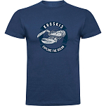 Kruskis CA65500386C058 Футболка с коротким рукавом Lobster Голубой Denim Blue L