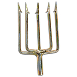 Lineaeffe 6320017 5 Heads Fork Spear Золотистый  Golden
