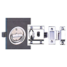 Купить Замок накладной дверной Marine Quality 17765 55x47мм с врезной накладкой и поворотной ручкой Ø55мм 7ft.ru в интернет магазине Семь Футов