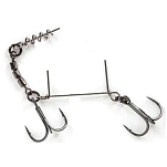 Molix MSBS-T2/0 тройной крючок Soft Bait Stinger Tandem 2/0