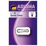 Ashima fishing ASLL810 Loop Скрепки Для Бумаг  Black Nickel 8