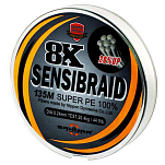 Sakura 87TSBW024 Sensibraid 8X 135 M линия Красный  White 0.240 mm (20.40 Kg) 
